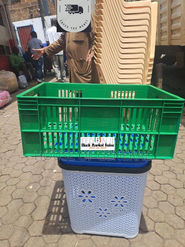 Green Normal Plastic Crates - main view