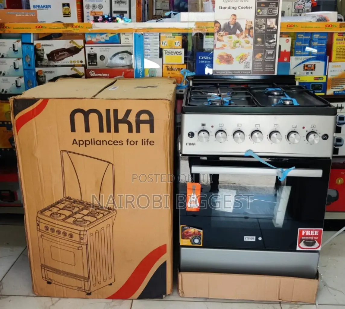 Mika 60 By 60 Standing 3+1 Cooker