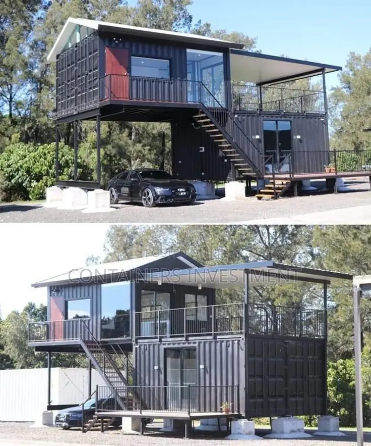 Classy Container House Made of 4 20ft Containers