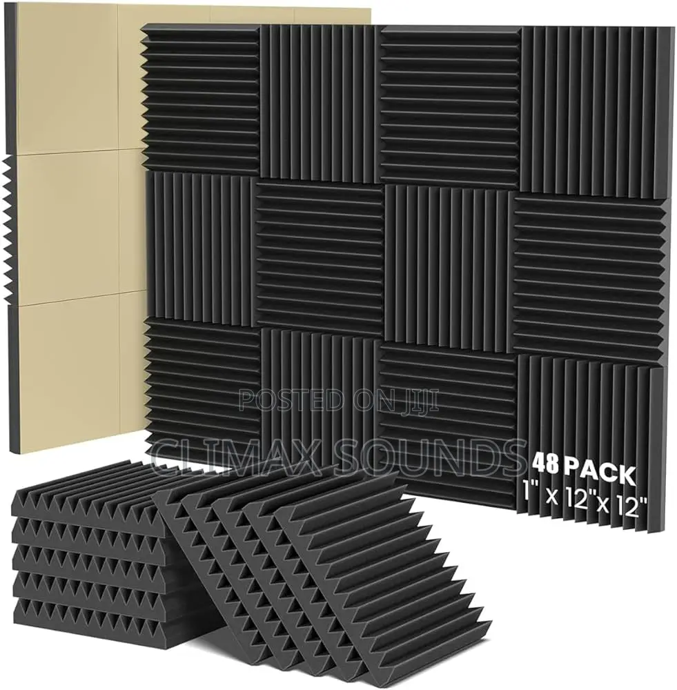 Acoustic Studio Wall Panel Grey, Black,