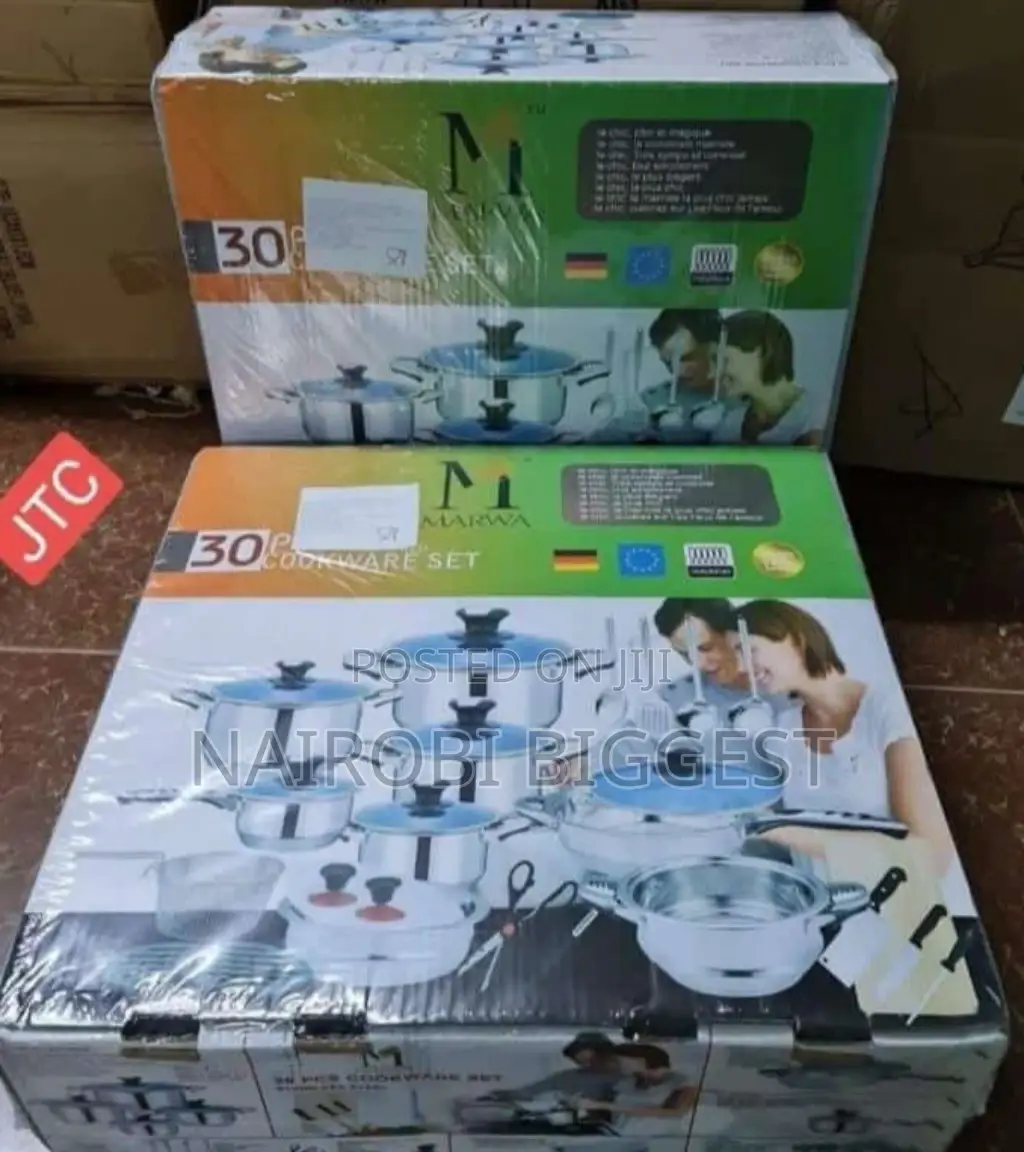 Marwa 30 Pieces Stainless Steel Cookware