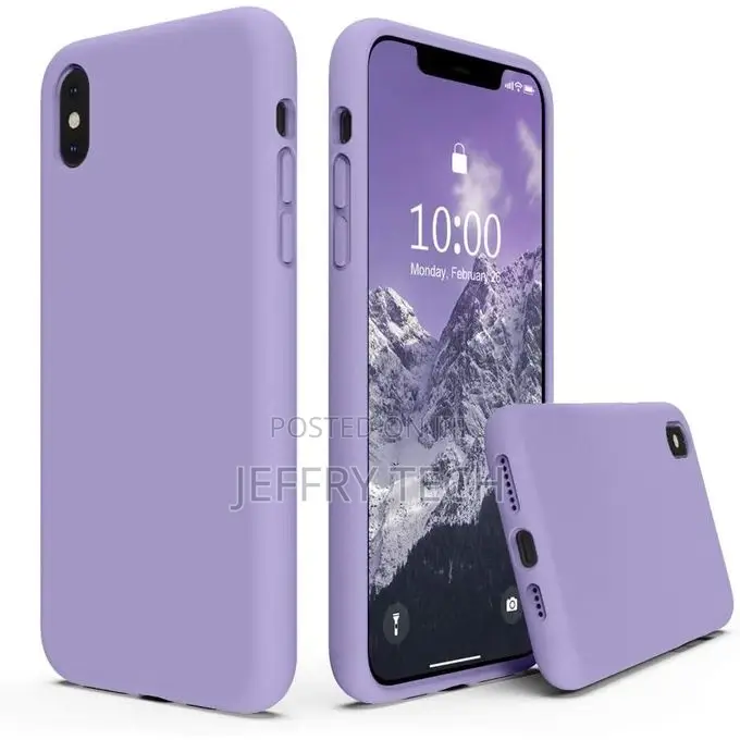 For Apple iPhone XS MAX (6.5 INCH) Real Silicone Case With I