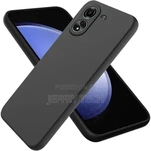 Rubberised Back Case Cover for Xiaomi Redmi 13c-Black