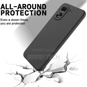 Rubberised Back Case Cover for Xiaomi Redmi 13c-Black