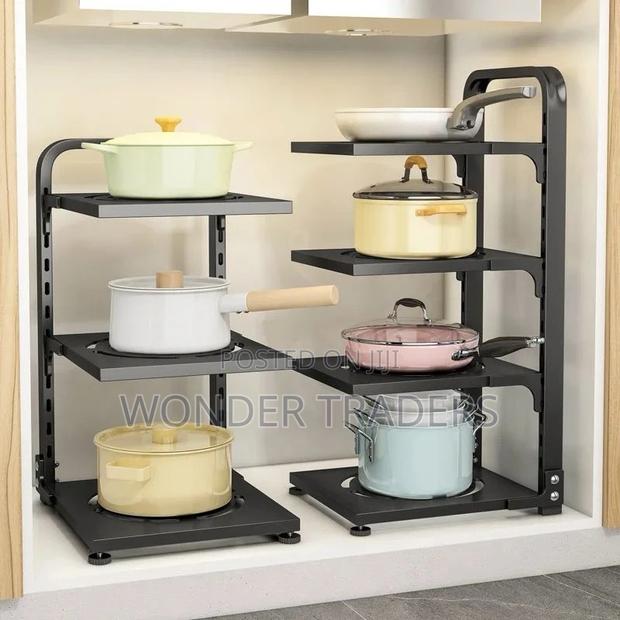 3tier Kitchen Adjustable Storage Rack •