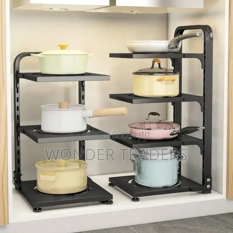3tier Kitchen Adjustable Storage Rack •