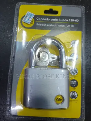 Yale Padlock 60mm Series Y120/60 Yale 60mm 3 Keys Padlock