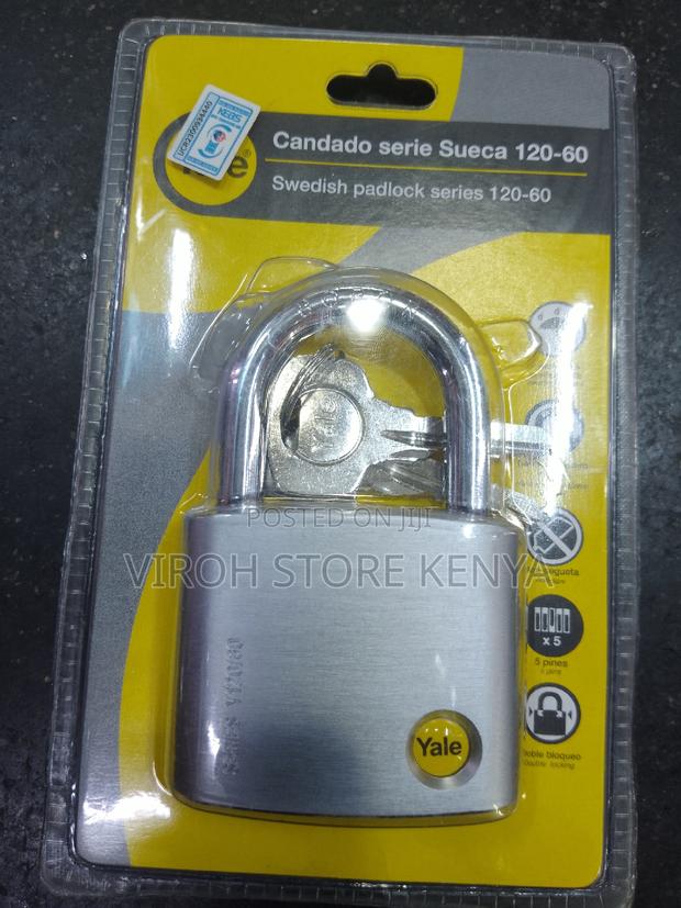 Yale Padlock 60mm Series Y120/60 Yale 60mm 3 Keys Padlock