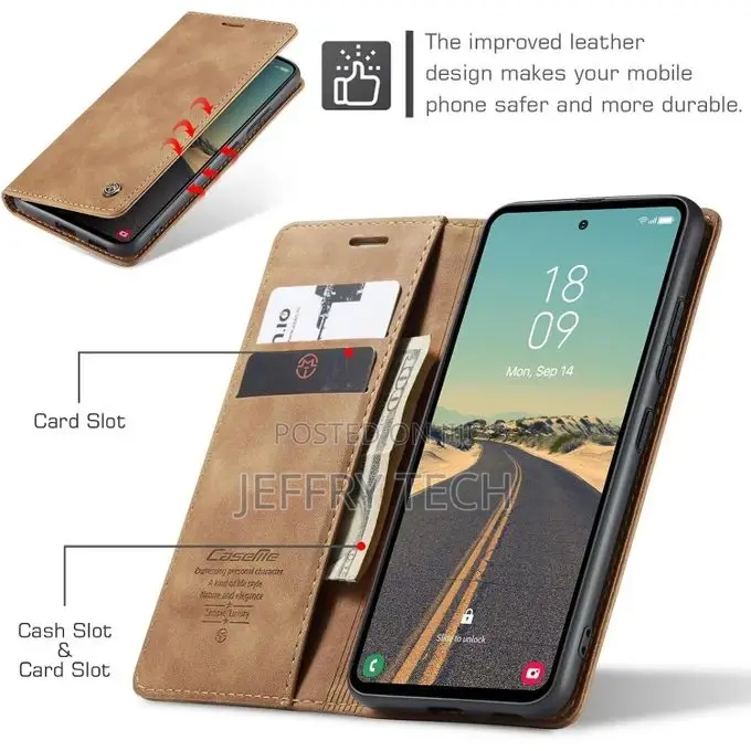 Flip Cover for Samsung Galaxy A05|Vegan PU Leather |Foldabl
