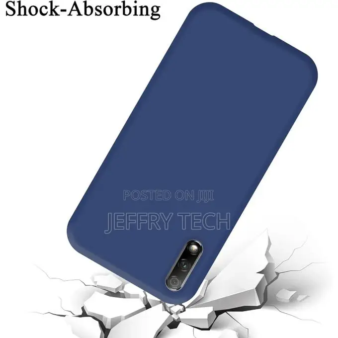VISHZONE Back Cover for Huawei Y9s (Black, Grip Case, Silic