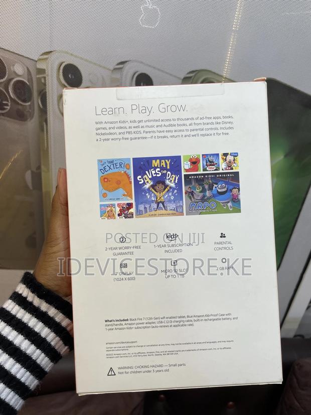 New Amazon Fire 7 Kids Edition 2022 16 GB Blue - thumbnail 2