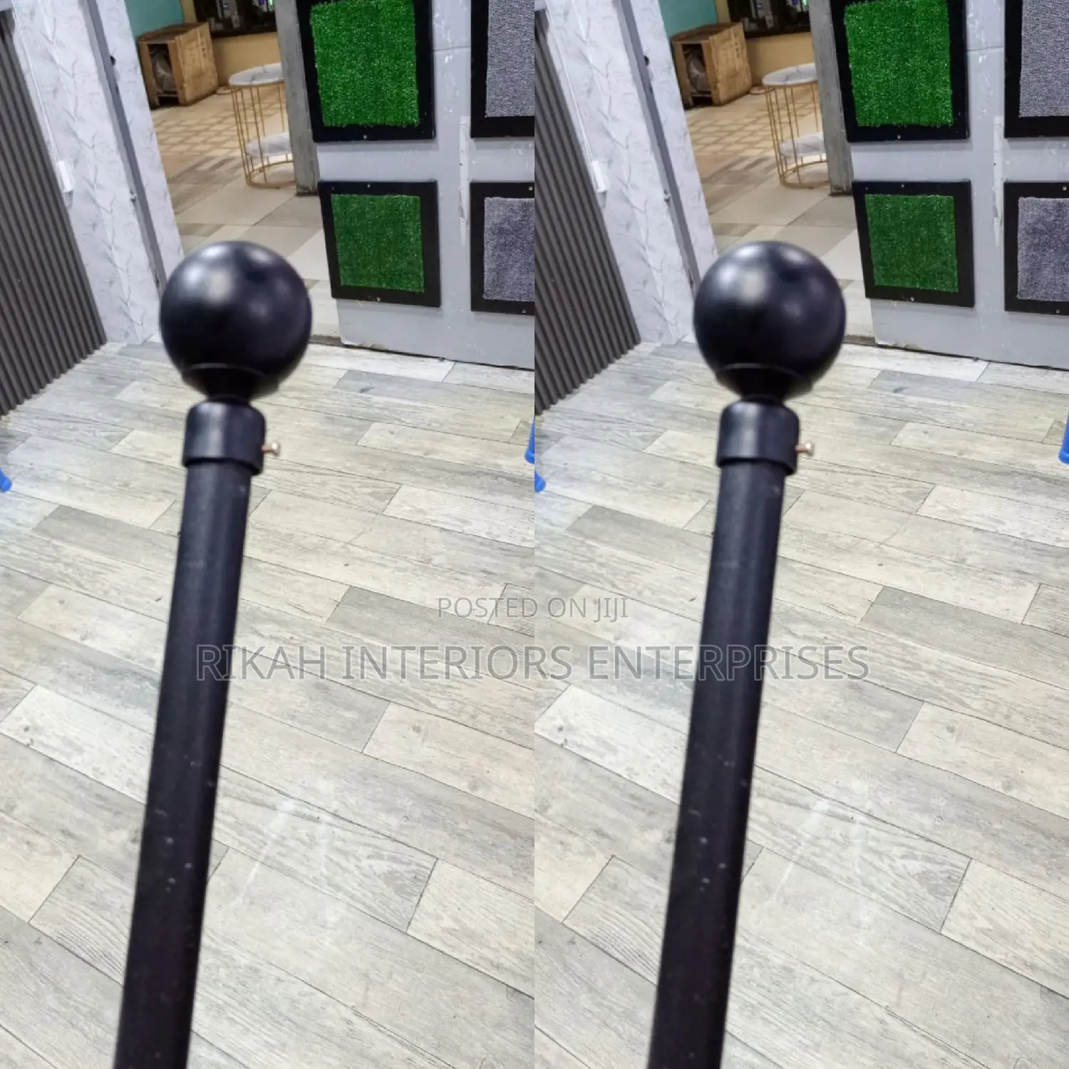 Black Juakali Curtain Rods Juakali Curtain Rods