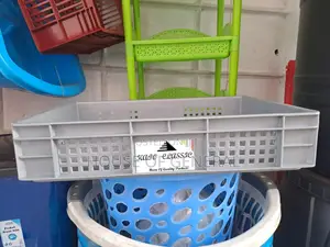 Half Plastic Crates Size H120×W400×L585mm