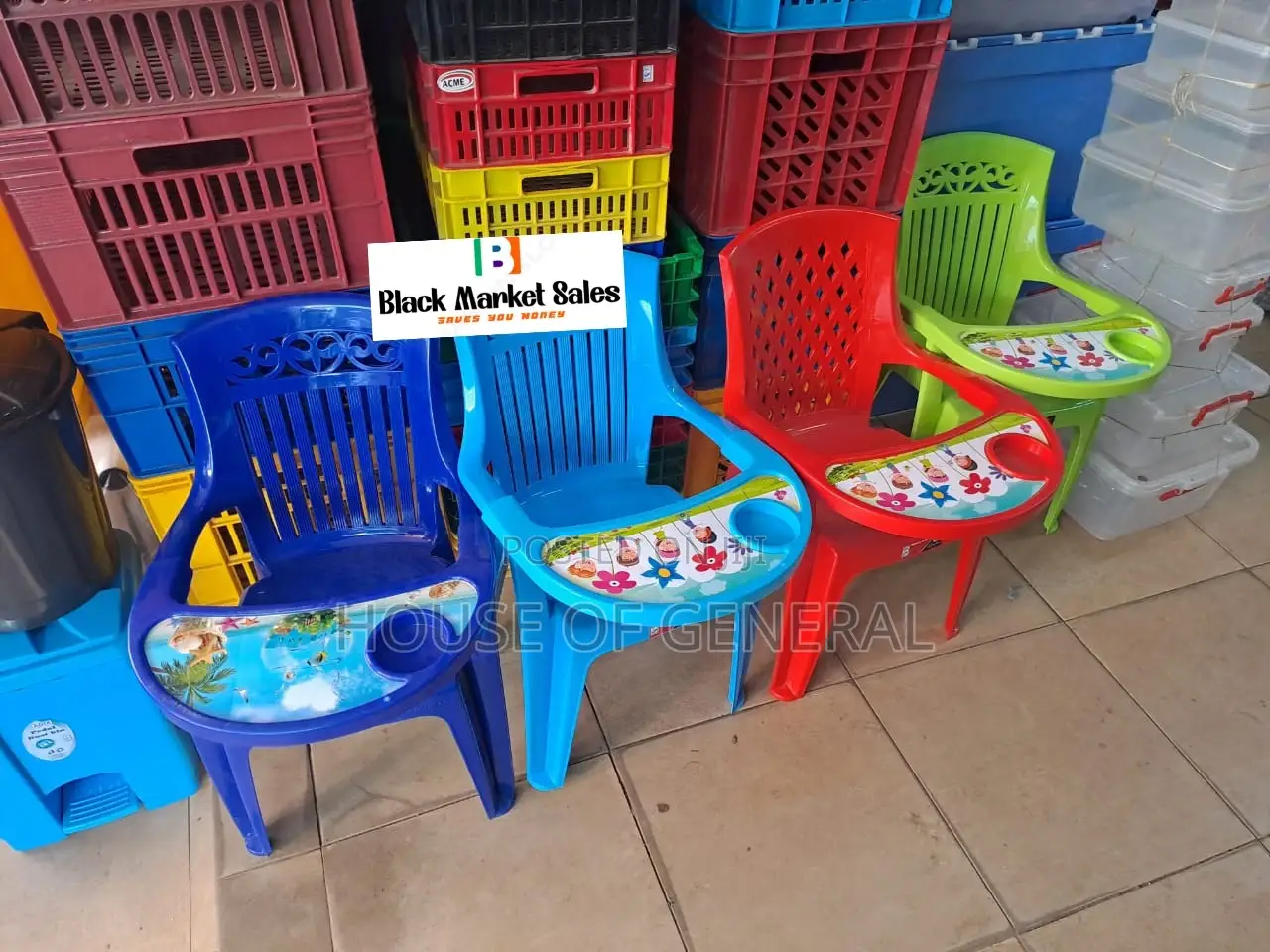 Kids Feeding Plastic Chair