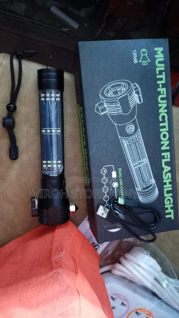 Car Torch Multipurpose Rechargeable Torch for Car - Drivers - thumbnail 2