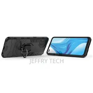 AESTMO Back Cover for Oppo A73 5G (Black, Rugged Armor, Pac