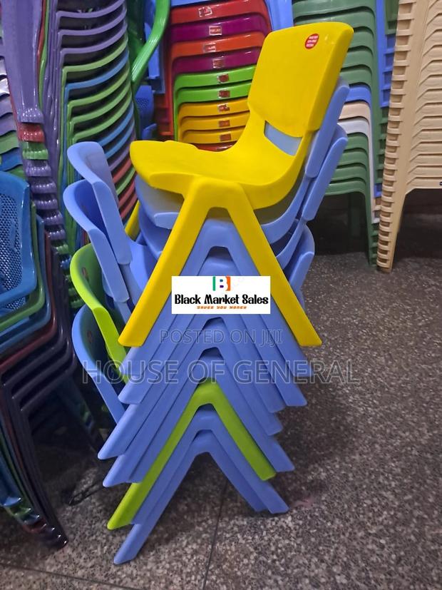 Armless Kids Plastic Chair - main view