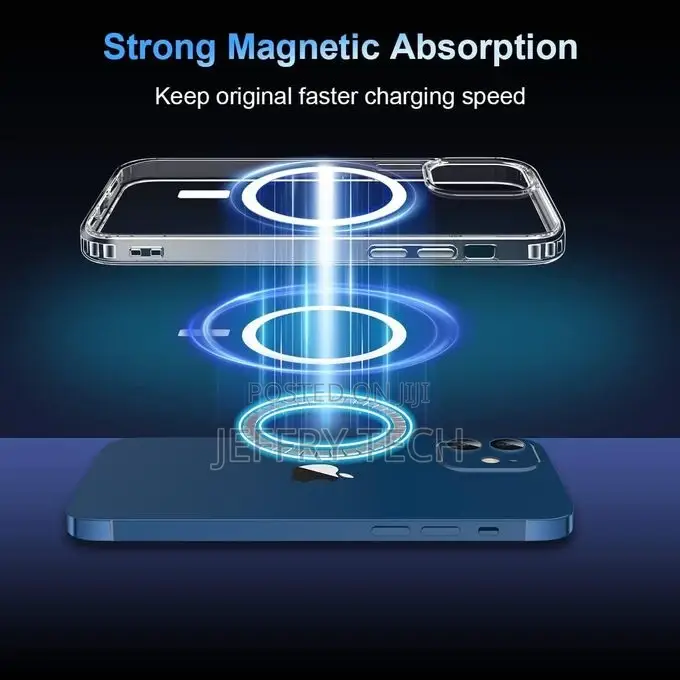 PRH Back Cover for iPhone 12 Pro (Transparent, Magnetic Cas