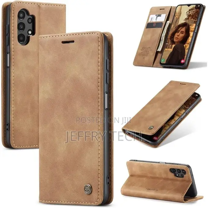 Cockcrow Flip Cover for Samsung Galaxy A13 (Black, Shock Pr