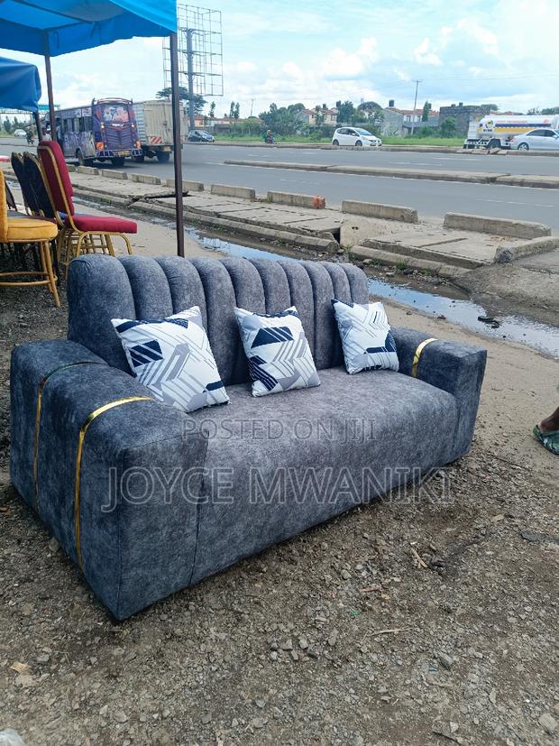 Sofa 3 Seater, Grey. - thumbnail 2