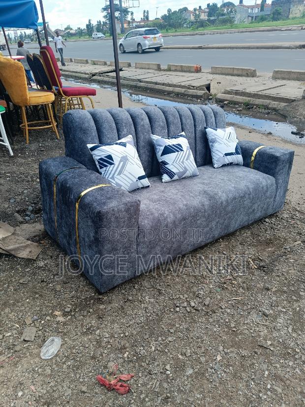 Sofa 3 Seater, Grey. - thumbnail 3