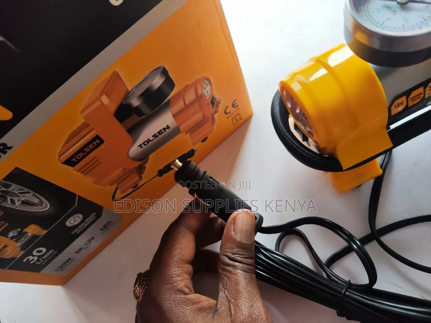 Pump Tolsen Power Inflator 12v Dc Car Wheels Tyres Air Inflating Pump
