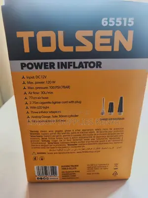 Pump Tolsen Power Inflator 12v Dc Car Wheels Tyres Air Inflating Pump