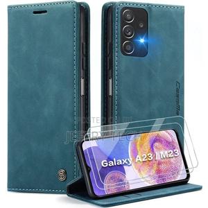 MYSHANZ Flip Cover for Samsung Galaxy A23 5G (Brown, Magnet - thumbnail 2