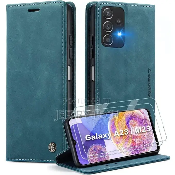 MYSHANZ Flip Cover for Samsung Galaxy A23 5G (Brown, Magnet