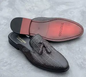 Mules Leather Men Shoes