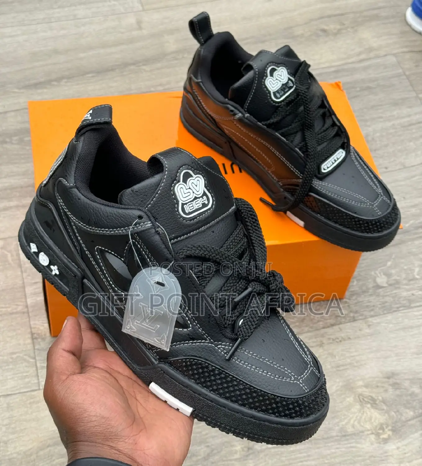 Black Louis Vuitton Sneakers