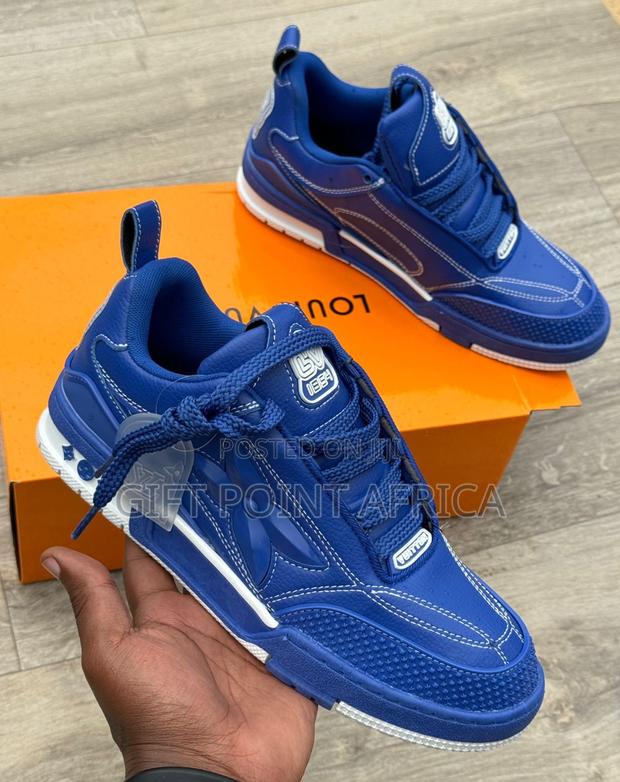 Blue Louis Vuitton Sneakers - main view