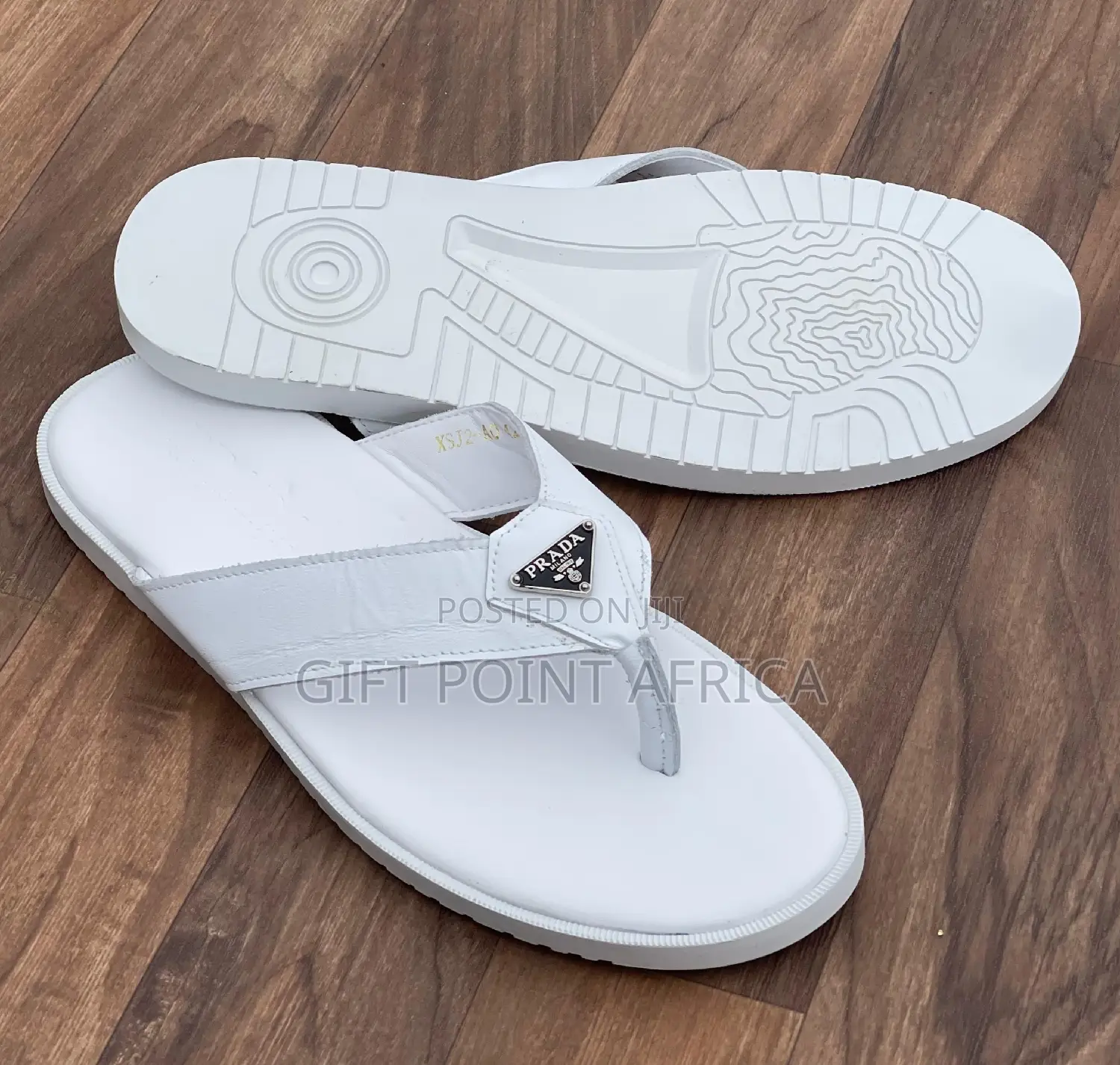 Black Leather Sandals for Men
