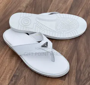 Black Leather Sandals for Men