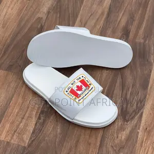 White Dsquared Slides for Men
