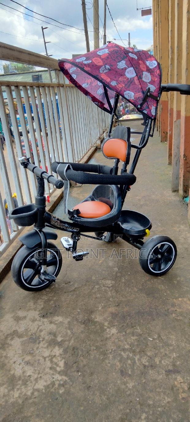 Push Handle Kids Triacycle With a Canopy For. Shade - thumbnail 3