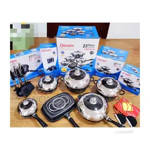 "Dessini Cookware "*23pc Black Dessini Cookware