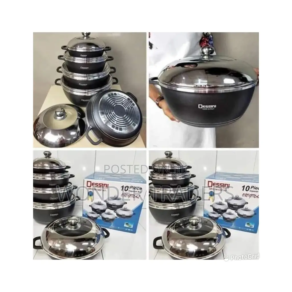Dessini 10pc Black Cookware *Ksh.5,900
