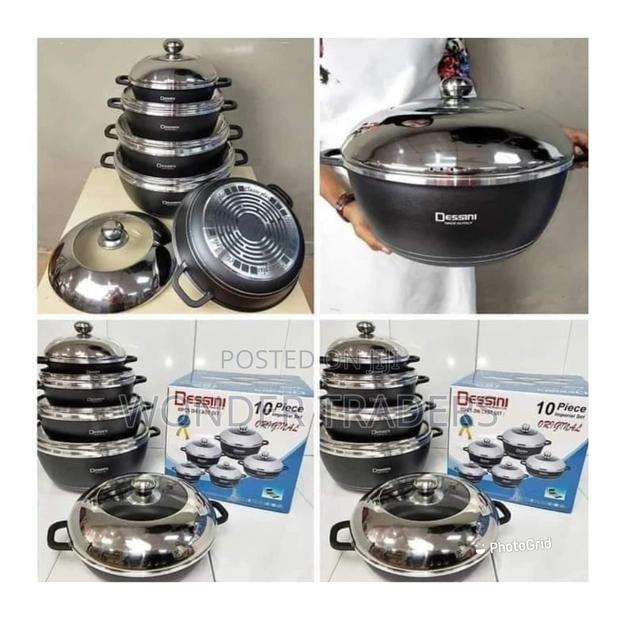 Dessini 10PC Black Non Stick Cookware Set