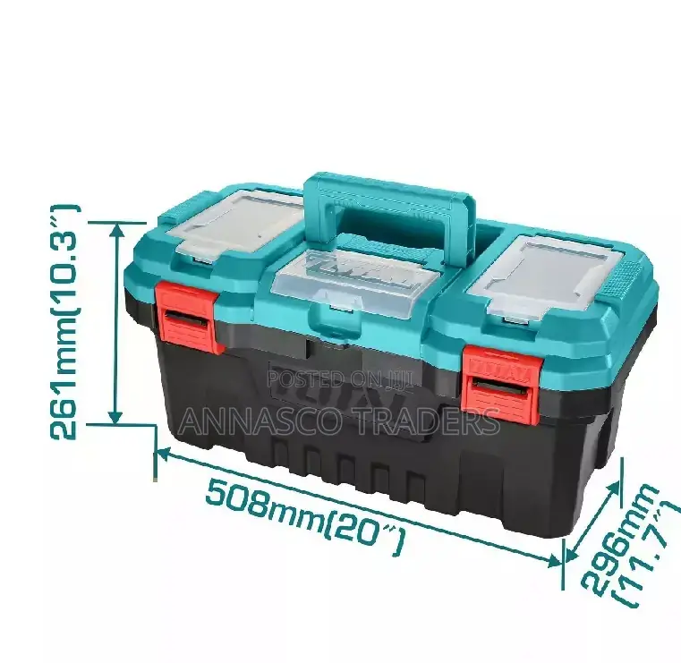TOTAL STRONG 20" Plastic Tool Box