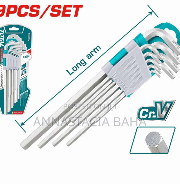 TOTAL THT106191 9pcs Hex Key Set Material:Cr-V - main view