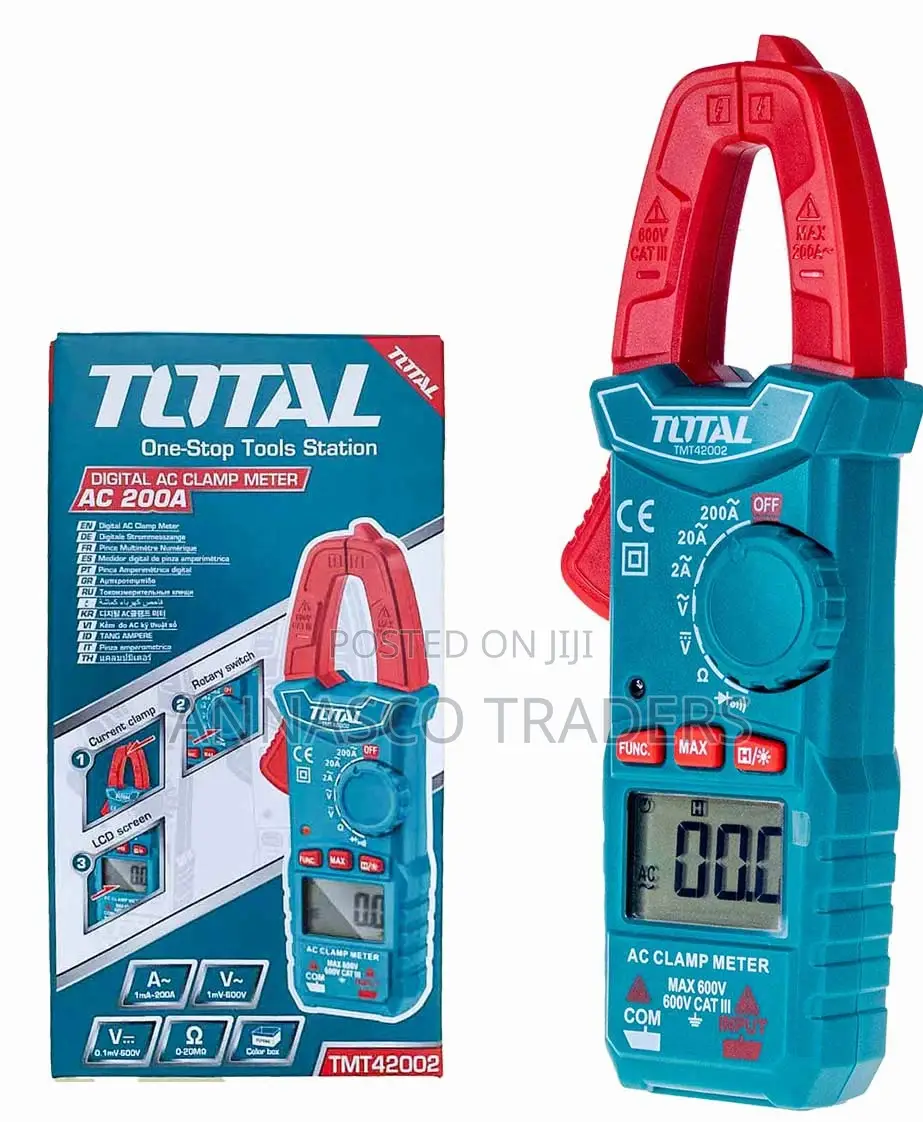TOTAL QUALITY TMT42002 Digital AC Clamp Meter 2000 Counts