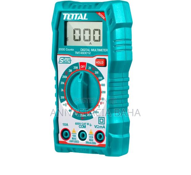 Total Tmt460012 Quality Digital Multimeter 2000 Counts LCD D - main view