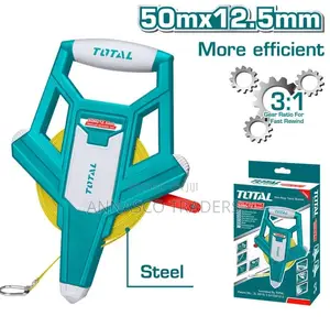 QUALITY TOTAL TMTF13506 Fibreglass Measuring Tape 50mx12.5mm