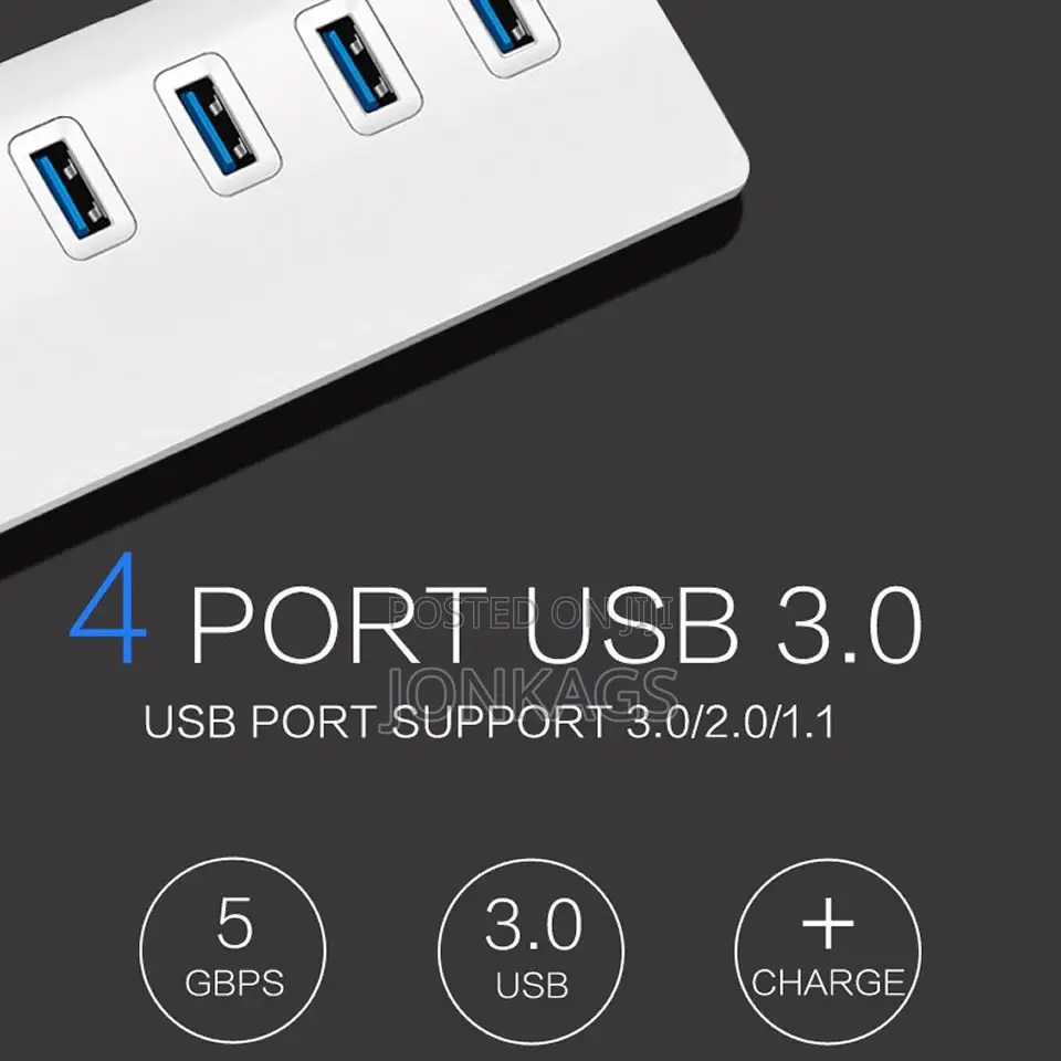 4 USB Ports Hub 3.0