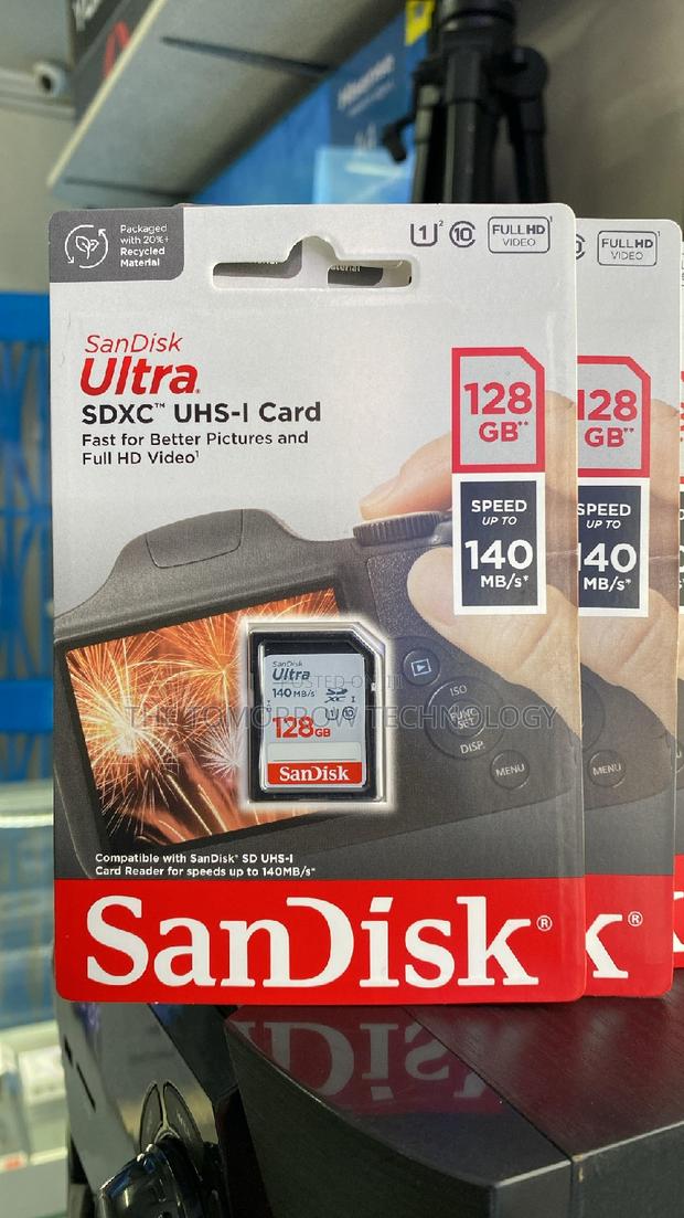 Sandisk 128gb Ultra (140mb/S)Sdxc-Uhs-I Memory Card - main view