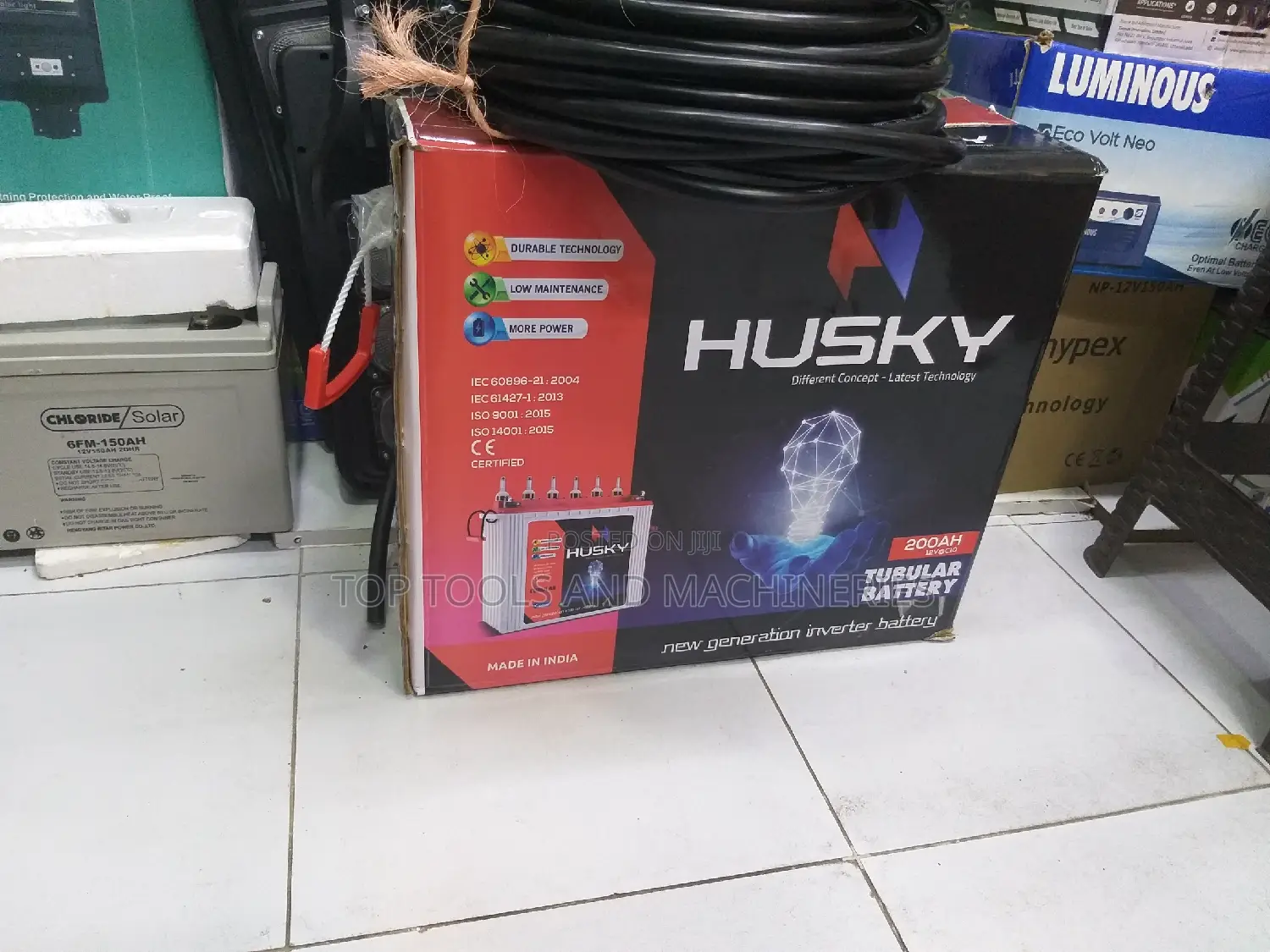 Husky HTT-2000200ah 12v Low Maintenance Tall Tubular Battery