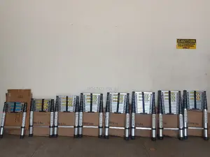 Single Telescopic Ladders Aluminium Good Quality