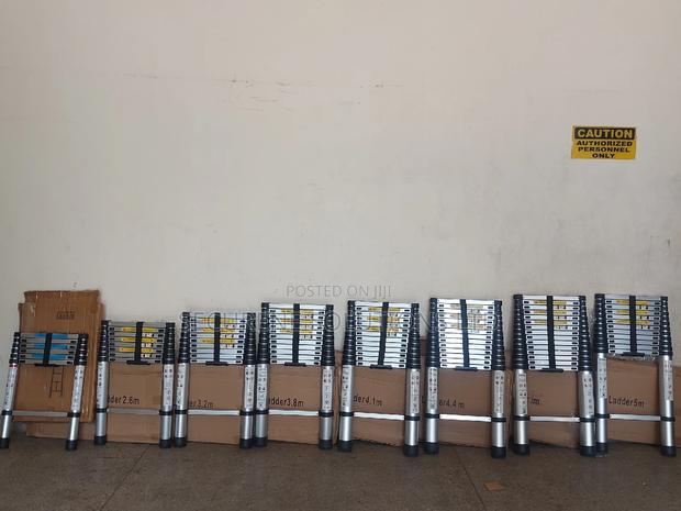 Single Telescopic Ladders Aluminium Good Quality - thumbnail 2