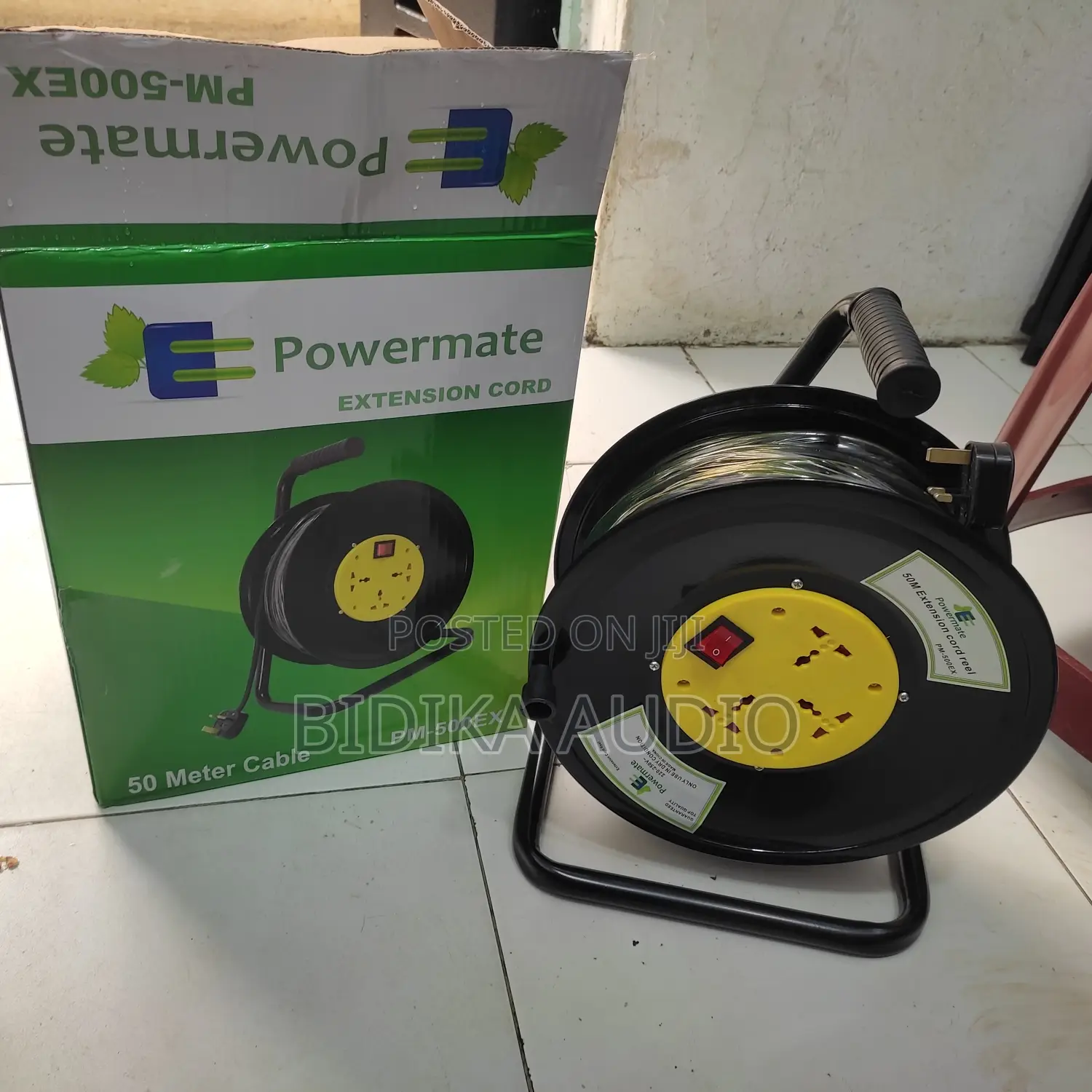 Extension Power Cable/Cord 50m 2.5mm Roller